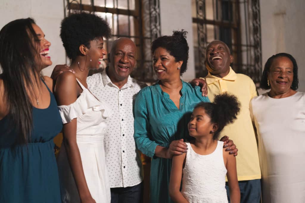 familia de muchas generaciones