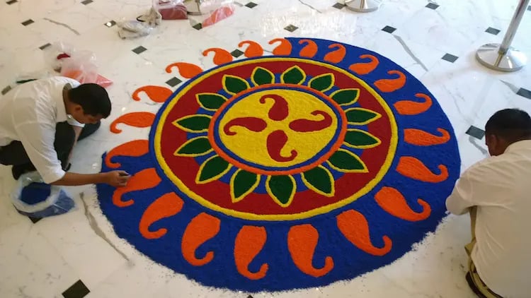 Rangoli pour Diwali
