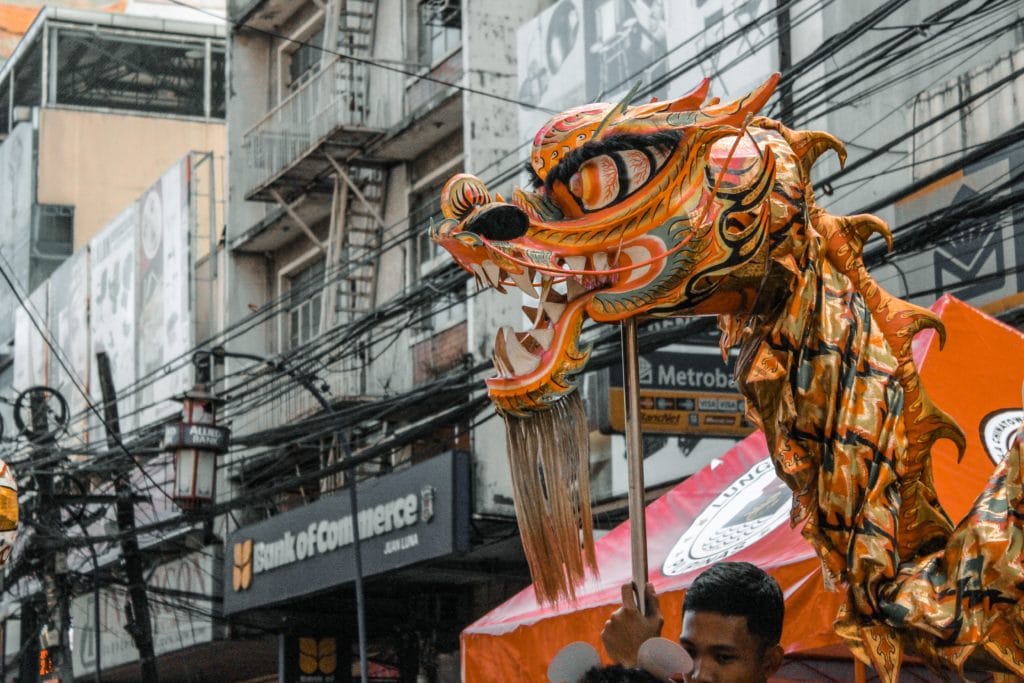 Lunar New Year traditions - dragon dance