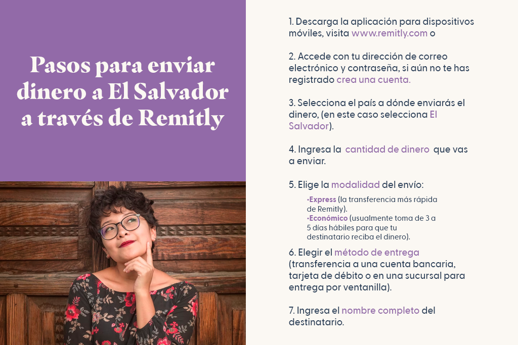 Pasos para enviar dinero a El Salvador a través de Remitly