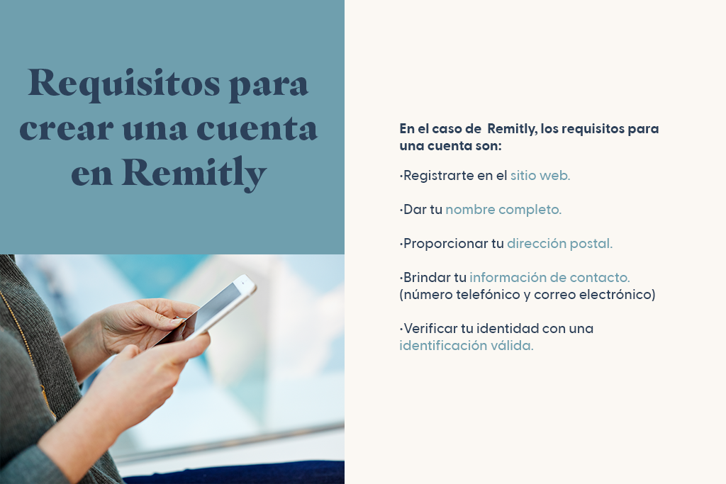 Requisitos para crear una cuenta en Remitly