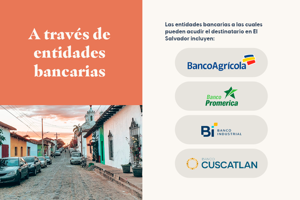 A través de entidades bancarias