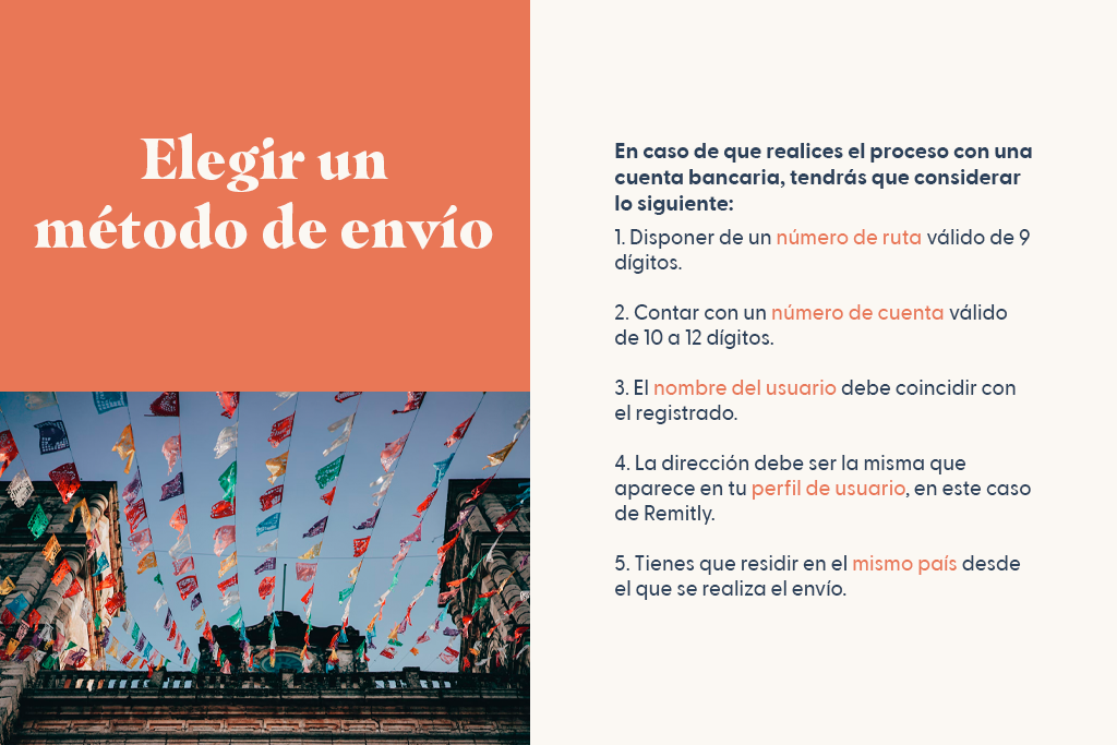 Elegir un método de envío