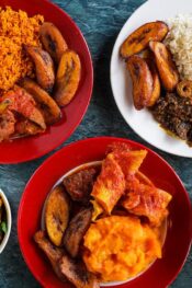 Different Nigerian dishes