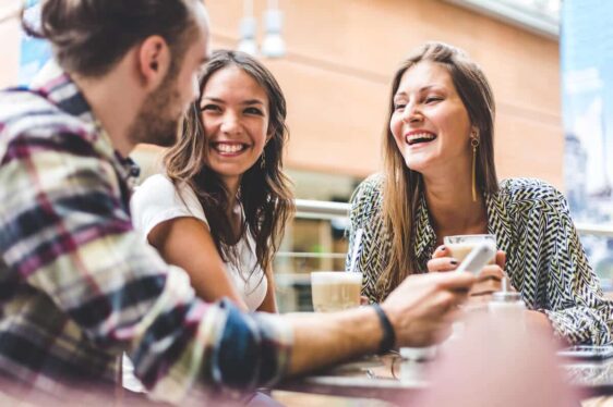 Cost of living in Germany: friends happily talking to each other