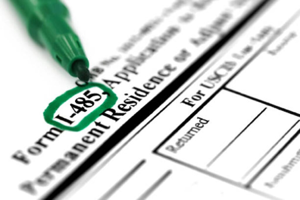 Halimbawa ng Form I-485