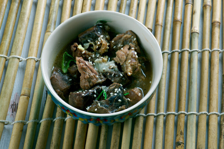 bowl of guyanese pepperpot