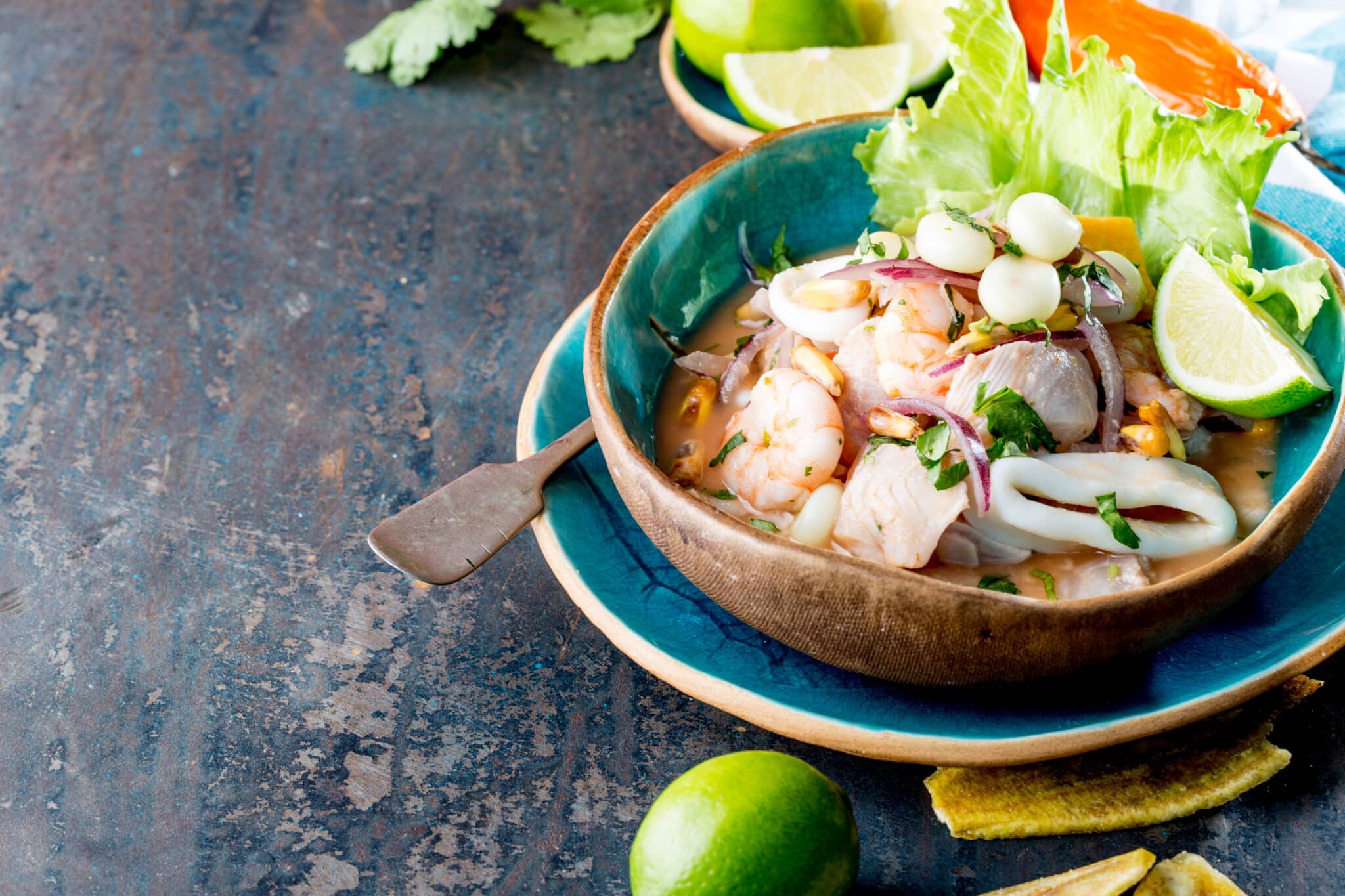 Bowl of Peruvian Ceviche