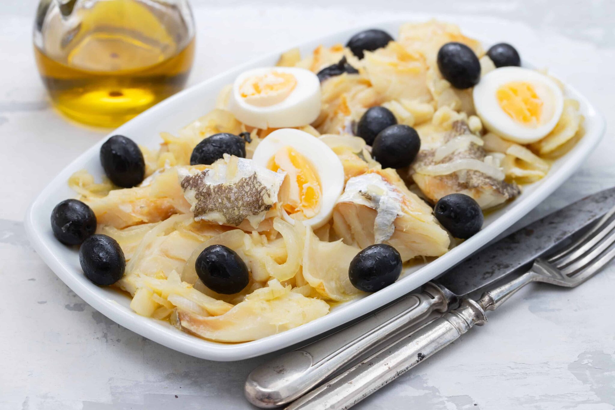 Bacalhau, traditional meal for Christmas in Portugal.