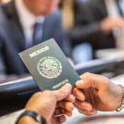 image of person renewing mexican passport