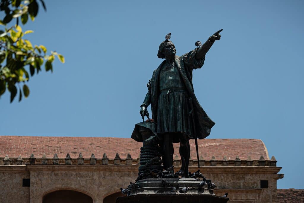 Statue of Christopher Columbus.