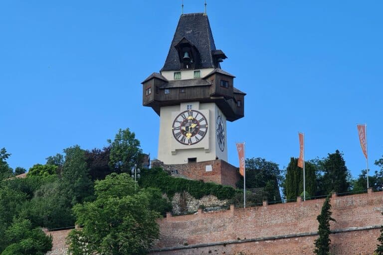 Uhrturm in Graz, Austria