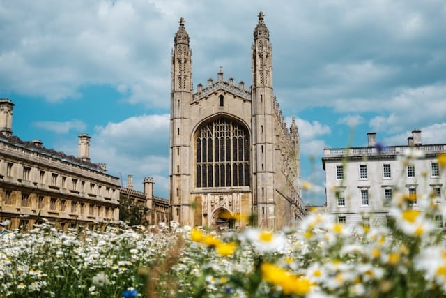 Cambridge, England, one of the most walkable cities in the UK