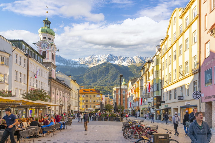 Street view of Maria-Theresien-Straße-Innsbruck