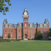 Woodburn Circle on University Avenue on the campus of West Virginia University