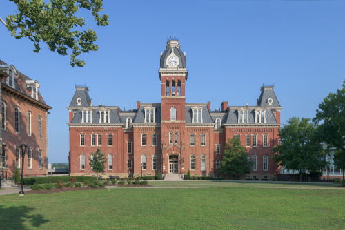 Woodburn Circle on University Avenue on the campus of West Virginia University