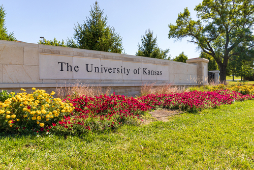 The University of Kansas sign