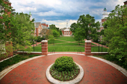 Wyman Quad at Johns Hopkins University in Baltimore, Maryland
