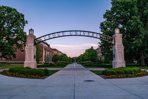 Purdue University archway entrance