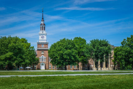Dartmouth college is one of the 8 Ivy League universities, it was founded in 1769