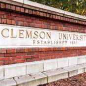 Clemson University sign