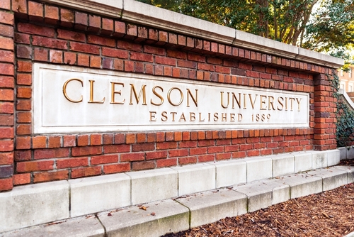 Clemson University sign