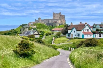 View of Bamburgh Castle, Northumberland