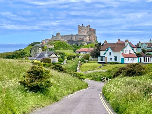 View of Bamburgh Castle, Northumberland