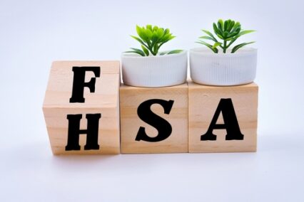 "FSA" and "HSA" words written over wooden cubes