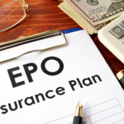EPO Insurance Plan on a table.