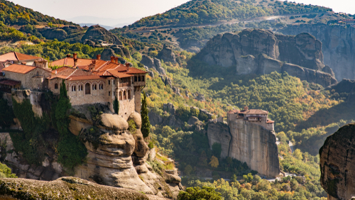 Monastery in Meteora Greece