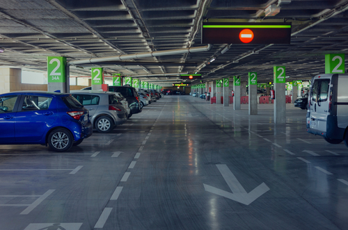 Seville Airport parking.