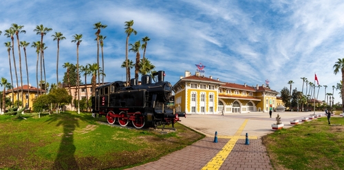 Adana Train Station view in Adana City of Turkey