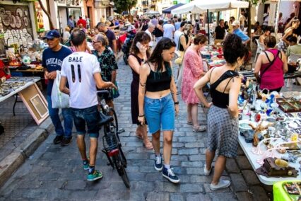 Various objects sold at the Flea market, also known as Mercadillo Historico Del Jueves