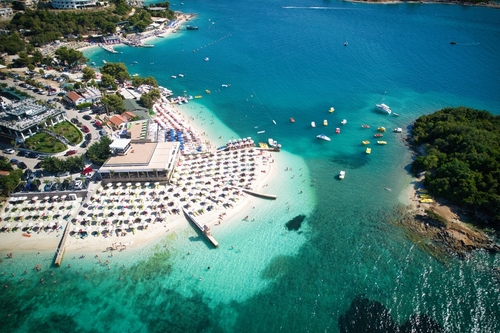 Ksamil Islands in the Albanian Riviera