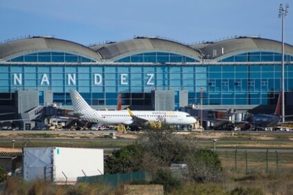 Alicante-Elche Miguel Hernanez Airport on a sunny day