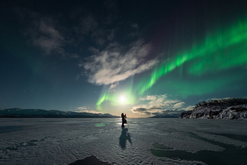 Northern Lights aurora in Lapland