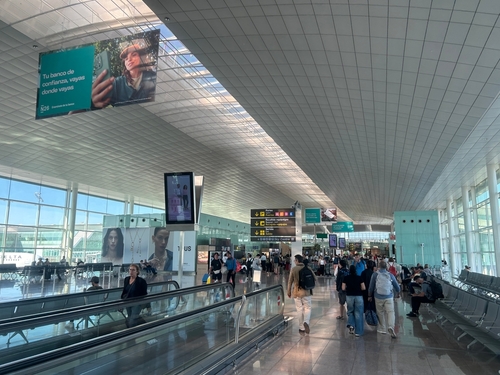 Barcelona, El Prat Airport.