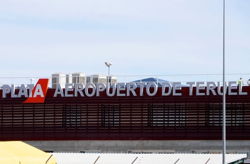 Teruel Airport Terminal Building Exterior Sign