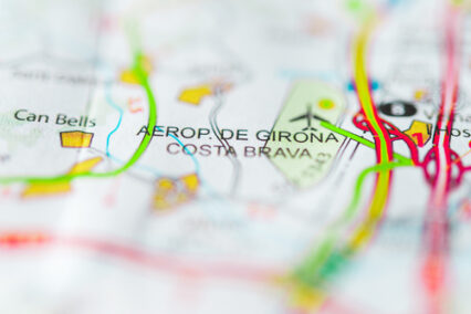 Girona Airport, Spain.