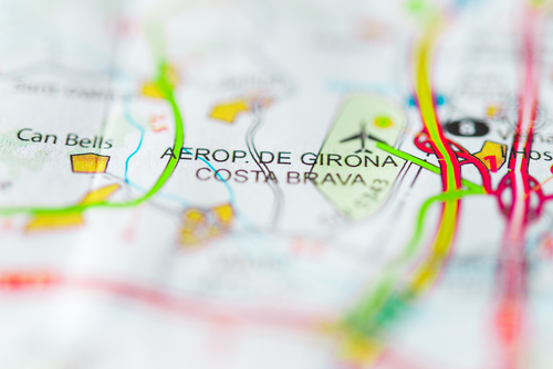 Girona Airport, Spain.