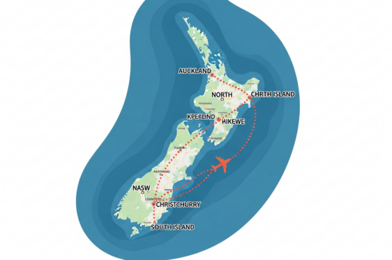 How Long Is The Flight From Auckland To Remitly Auckland Map 562x374 