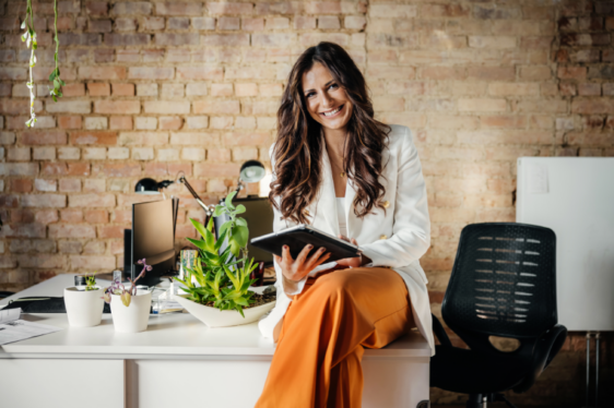 female business owner in italy