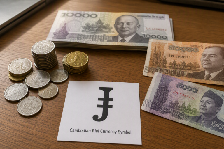 Comment S’écrit Le Symbole De La Monnaie Riel Cambodgien ?