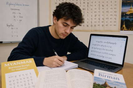 L&rsquo;alphabet birman : Le guide complet pour les élèves français