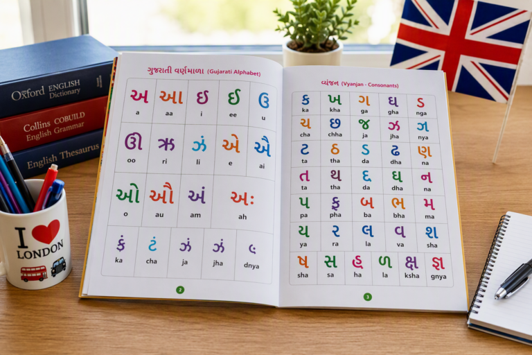 The Gujarati Alphabet Demystified for the UK