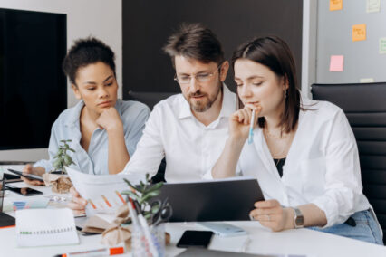 colleagues collaborating