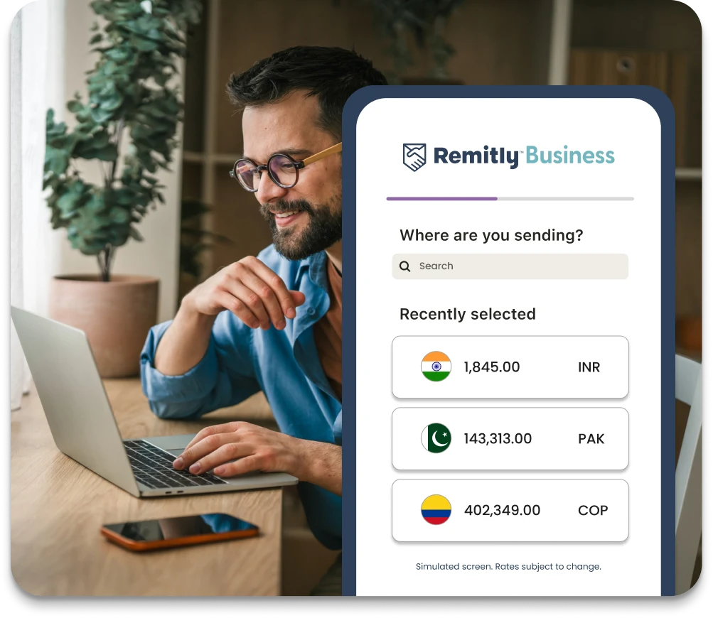 Illustration of global payment delivery options